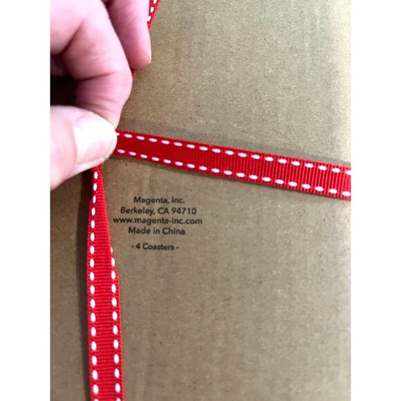 Rae Dunn "Let It Snow/Snow Day" Coaster Set Of 4 - Picture 3 of 8